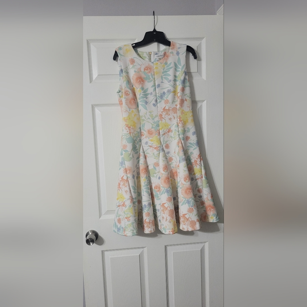 Calvin Klein Multicolor Floral Dress
